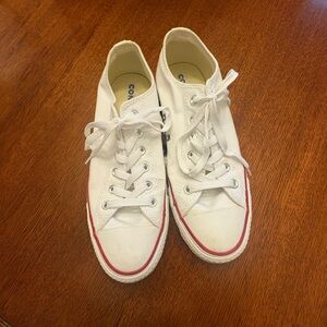 Converse White Canvas Sneakers